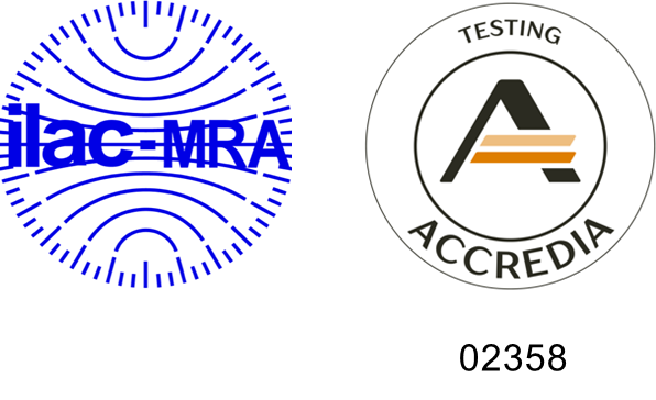 ILAC-MRA · ACCREDIA N° 02358